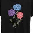 thumbnail image 3 of Instant Message - Hydrangeas - Women's Short Sleeve Graphic T-Shirt, 3 of 6