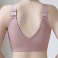 thumbnail image 6 of Thin Lace Wireless Bra Women's Integrated Underwear Comfortable Support for Daily Wear Sports Yoga and Fashion #Pink,48, 6 of 7