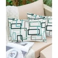 thumbnail image 6 of Aqua Blue Throw Pillow Cover, Modern Contemporary Geometric Art Rectangle Decorative Pillow Case Protector Soft Cushion Cover Lumbar Pillowcase for Couch Sofa Bedroom Car Chair Decor 24x36 Inch, 6 of 8