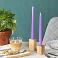 thumbnail image 3 of CANDWAX 8 inch Taper Candles Set of 12 - Dinner Candles Dripless - Tall Candles Long Burning Perfect for Dinner, Party or Wedding Candles Decor - Lilac Candles, 3 of 9