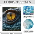 thumbnail image 3 of Diamond Art Kit for Adults, Reptile Eye Closeup Texture Scales Diamond Painting for Adults Beginners, 5D DIY Diamond Art Painting Kits, Colorful Diamond Painting Craft for Home Decor 12x16, 3 of 7