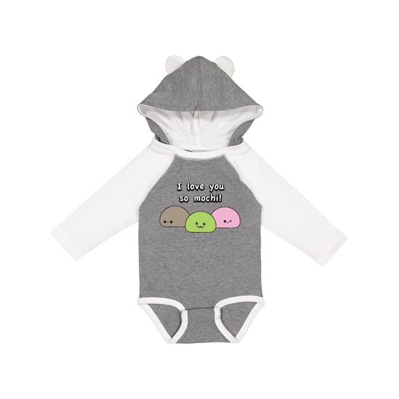 Inktastic I Love You So Mochi Boys or Girls Long Sleeve Baby Bodysuit