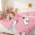 thumbnail image 5 of Manfei Bear Queen Bedding 7 Pieces Holiday Bedding Comforter Set Queen, Purple Pink, Pink Reversible, 5 of 6