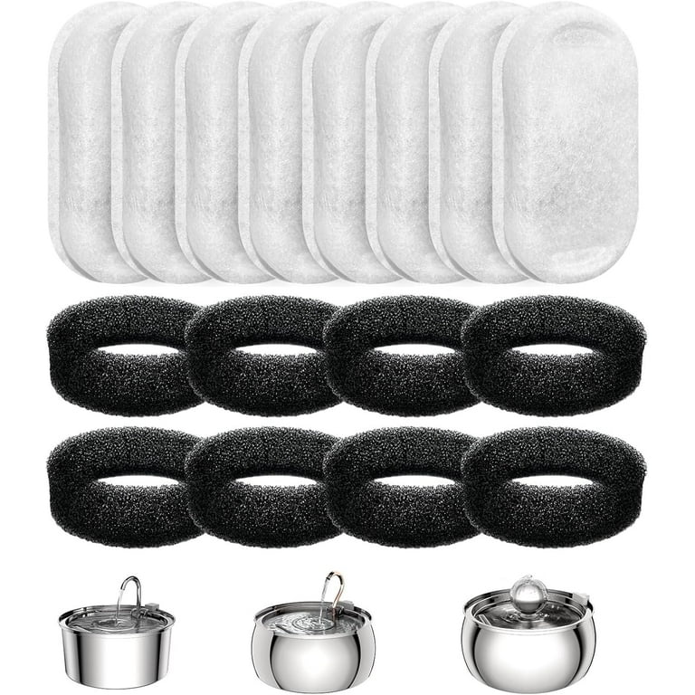 Furclan Cat Fountain Filter Replacement Set, 16 Pieces photo 5