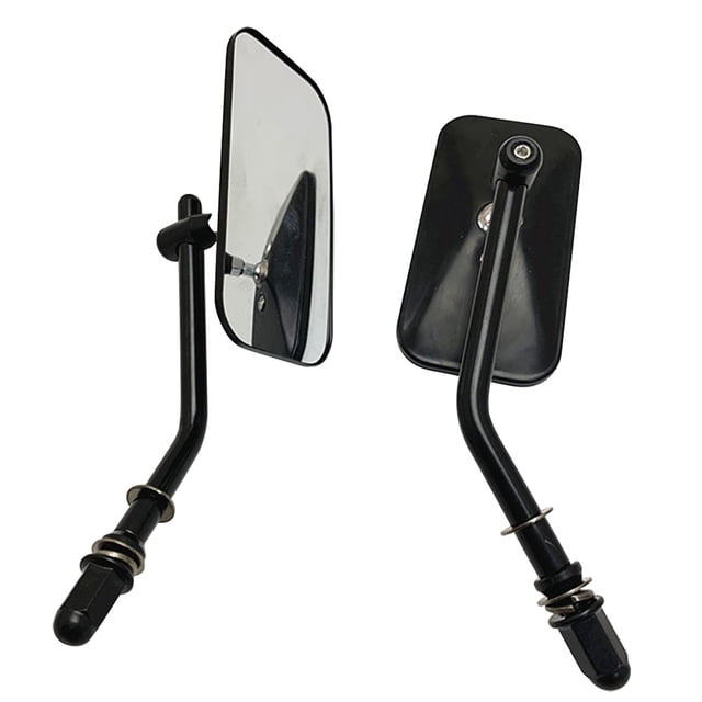 Paquete de 2 espejos de motor DISEÑO DISPONIBLE Rotación gratuita Retrovisor de gran angular Respuesta de resistencia a la corrosión para Fatboy kenally VI002044-00B