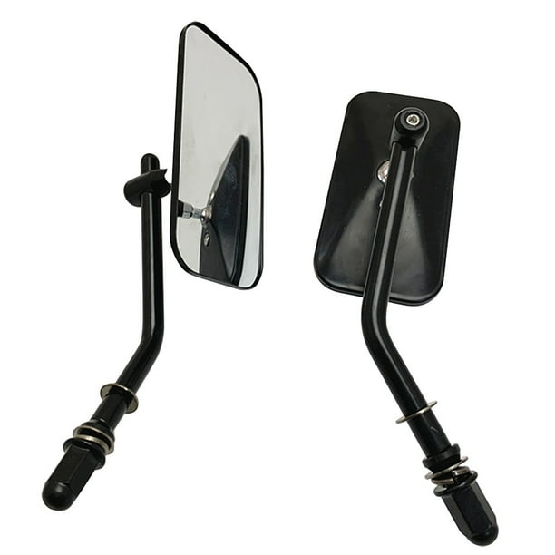 Paquete de 2 espejos de motor DISEÑO DISPONIBLE Rotación gratuita Retrovisor de gran angular Respuesta de resistencia a la corrosión para Fatboy Sweethay VI002044-00B