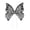 Black, variant on S SERENABLE Embroidery Butterfly Flower Packaging Valentines Day Decor Floral Packaging Material for Anniversary Thanksgiving Black