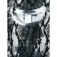 thumbnail image 3 of Ma Croix Mens Lightweight Hipster Round Hemline Snakeskin Print T Shirt, 3 of 6