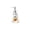 White, variant on Pumpkin Ghost Pattern Ceramic Dispenser Bottle, Halloween Refillable Body Wash Lotion Container, Spooky Stylish Decor for Kitchen Bathroom Indoor Festival Layout, 6.61*3.70 in