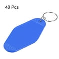 thumbnail image 3 of Uxcell 40Pcs Llaveros de Hotel en Blanco, Llaveros de Motel de Plástico Vintage en Forma de Rombo, Etiquetas de Llave de Hotel, Anillos de Llave, Azul Profundo, 3 of 6