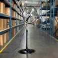 thumbnail image 5 of ACHAZEL 20" High Velocity Pedestal Fan, 3-Speed Oscillating Industrial Standing Fan with Aluminum Blades for Garage, Warehouse and Commercial, 5 of 8