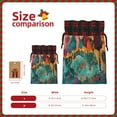 thumbnail image 3 of KLL Whimsical Forest Scene for Christmas Gift Bag,Christmas Burlap Goody Gift Bags with Plaid Drawstrings for Xmas Presents Holiday Party Favor Treats Candy-Black, 3 of 8