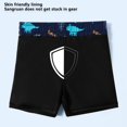 thumbnail image 6 of GYRATEDREAM Boys Swim Trunks with Boxer Brief Compression Liner UPF 50+ Beach Quick Dry Bathing Suit Swim Shorts Boardshorts Swimwear for M Blue, 6 of 9