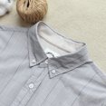 thumbnail image 3 of Dubinik Mens Short Sleeve Button Down Shirts 100% Cotton Plaid Men's Casual Button-Down Shirts with Pocket, 3 of 6