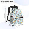thumbnail image 2 of Honeii Rabbit Burger Coffee Print School Backpack,Casual Lightweight Travel Rucksack Daypack,Backpacks for College High, 2 of 6