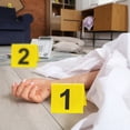 thumbnail image 2 of 10Pcs Crime Scene Number Sign Decoration Reusable Double-Sided Acrylic 1 to 10 Mini Evidence Marker Table Sign Detective Clue Party Ornament, 2 of 8