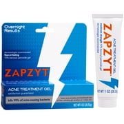 ZapZyt Acne Treatment gel - Kills 99% of Acne Causing Bacteria - 1 oz