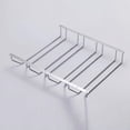thumbnail image 1 of Litake 1 Piece Of 1-5 Rows Stainless Steel Wall-Mounted Goblet And Wine Glass Hanging Rack Holder Shelf, 1 of 6