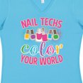 thumbnail image 4 of Inktastic Nail Technician Manicurist Salon Gift Women's V-Neck T-Shirt, 4 of 5