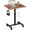 Brown, variant on Small Portable Laptop Rolling Desk - 24 Inch Mobile Computer Desk Adjustable Height with Wheels for Small Spaces Home Office, Kids Couch Desks Side End Table, Black