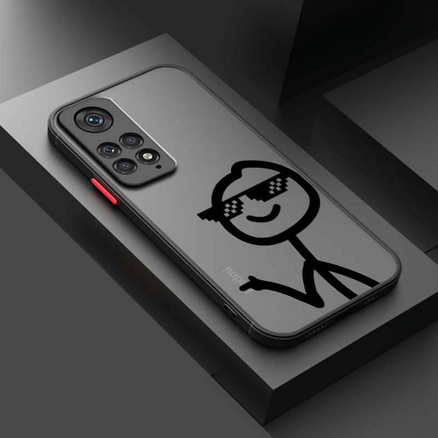 Cartoon Matchman For Xiaomi Redmi Note 12 Speed 11 10 9 Pro Plus Max 4G 5G Frosted Translucent Phone Case B25Fhei01 Redmi Note 9S