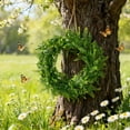 thumbnail image 5 of Fern Leaf Decorative Wreath - Natural Looking Faux Greenery for Indoor and Outdoor Use - Realistic Plant Decor for Year-Round Beauty Without Watering, 5 of 6