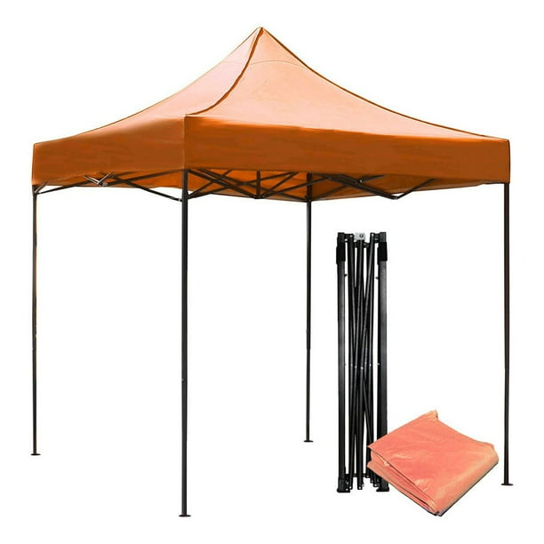 Carpa Toldo 3x3 Plegable Jardimex Impermeable Patio Anaranjado