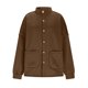 thumbnail image 4 of AUNVITO Women's Solid Color Lantern Sleeve Stand Collar Casual Button Front Jacket with Pockets Relaxed and Trendy Style, 4 of 9