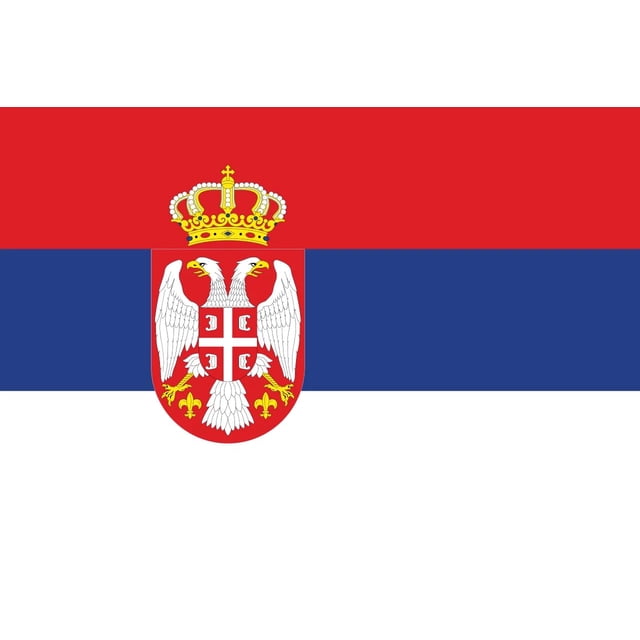 Bandera de Serbia Boolavard 90 x 150 cm, impermeable, doble cara