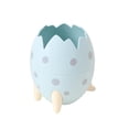 thumbnail image 3 of CoreLiving Dinosaur Egg Pen Holder for Desk Blue Desk Accessories Pencil Organizer Storage Box for Office Countertop Makeup Brush Holder Small Space Container, 3 of 6