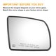 thumbnail image 3 of Reemplazo de vidrio del espejo retrovisor calefaccionado en blanco para Toyota Sequoia Tundra, 1 pieza, par izquierdo y derecho, 3 of 6