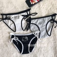 thumbnail image 1 of Bragas de algodón originales de Hello Kitty, ropa interior cómoda y transpirable de dibujos animados Sanrio, regalo japonés para parejas, 1 of 4