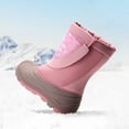 thumbnail image 5 of DREAM PAIRS Kids Snow Boots Boys & Girls Winter Waterproof Mid-Calf Outdoor Warm Shoes Grey/Pink/Pink Camo Size 9, 5 of 6