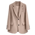 thumbnail image 6 of ClodeEU Women's Lightweight Lapel Blazer Jacket,Casual Business Work Jacket Khaki,Women's Plus S, 6 of 6