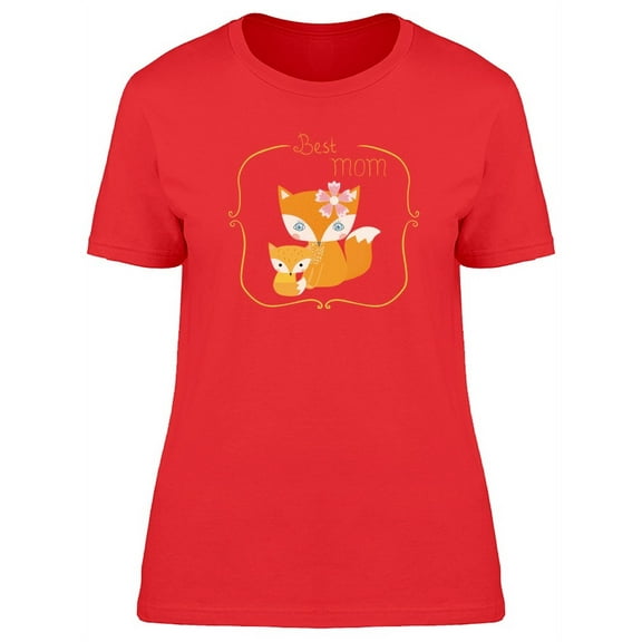 Best Mom Fox Doodles T-Shirt Women -Image by Shutterstock, Female Small