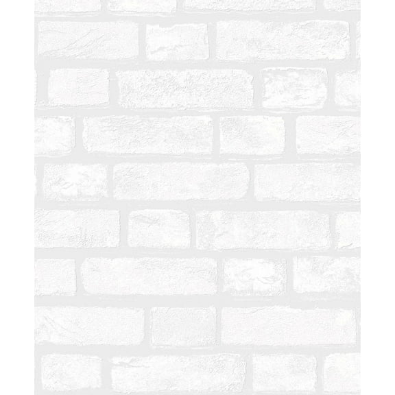 NextWall Vintage Brick Paintable Peel and Stick Wallpaper