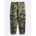 thumbnail image 3 of Wonder Nation Toddler Boys Fleece Hoodie and Cargo Pants Set, 2 Piece, Sizes 12M-5T, 3 of 5