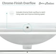 thumbnail image 5 of Pierre 24 Single, Open Shelf, Chrome Metal Frame Bathroom Vanity, 5 of 12