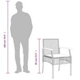 thumbnail image 4 of vidaXL Garden Chairs with Cushions 4 pcs Beige Poly Rattan Acacia Wood, 4 of 5