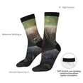 thumbnail image 6 of Honeii Daisy Sleeping Sloth Print Adult Socks,Crew Socks,Casual Calf Socks,Daily Wear Socks for Men & Women, Perfect for Sports, Casual and Everyday Use, 6 of 6