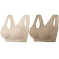 thumbnail image 1 of Kelon Bra Clearance Sale Woman Blending Bra 2PCS Gathering Bra Comfortable Corset Front Alternating Side Button Lace Bra Slim Shaping Bra, 1 of 8