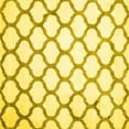 thumbnail image 1 of Ahgly Company Indoor Square Trellis Yellow Contemporary Area Rugs, 4' Square, 1 of 4
