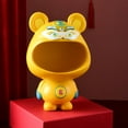 thumbnail image 2 of LOVIVER Figurines avec Plateau de Rangement statue Tigers Jaune, 2 of 8