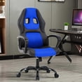 thumbnail image 2 of YRLLENSDAN Gaming Chair Comfy Computer Chair Heavy Duty Gaming Chair Adjustable PU Leather Office Desk Chair Cheap Rolling Gaming Chair Gamer Chair for Adults,Blue, 2 of 9
