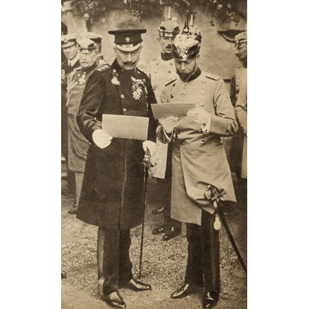 1936 Replica Sky King - King George V And Kaiser Wilhelm Ii Discussing Operation Orders In Germany In 1913 George V 1865 To 1936 King Of England And Emperor Of India Wilhelm Ii 1859 To 1941 German Emperor And King Of Prussia