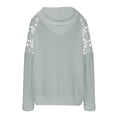 thumbnail image 6 of tarylea Hoodies for Women Lace Blocked Drawstring Sweatshirt Eyelet Solid Color Long Sleeve Pullover with Pocket Casual Loose Dressy Tops, 6 of 6