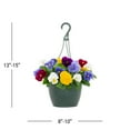 thumbnail image 3 of Expert Gardener 6" Multicolor Pansy Live Plants in 1.5GAL Hanging Basket Full Sun, 3 of 7