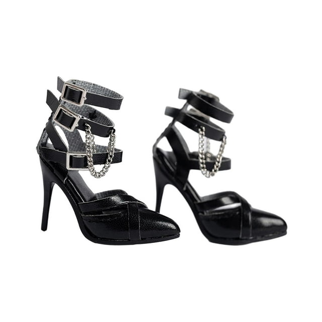 Zapatos de tacón alto para mujer a escala 1/6, zapatos con figura de muñeca, zapatos en miniatura, zapatos modelo femenino para 12 pulgadas
