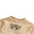 thumbnail image 2 of Chandail à Manches Longues pour Bébés Filles, Imprimé de Princesse avec Chat, Hauts, Robe Trapèze Plissée Léopard, 18-24 Mois, 2 of 6