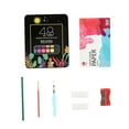 thumbnail image 4 of veasfak Watercolor Paint Set Paint Professional 48 Colors Watercolor Paper for Beginners black, 4 of 9